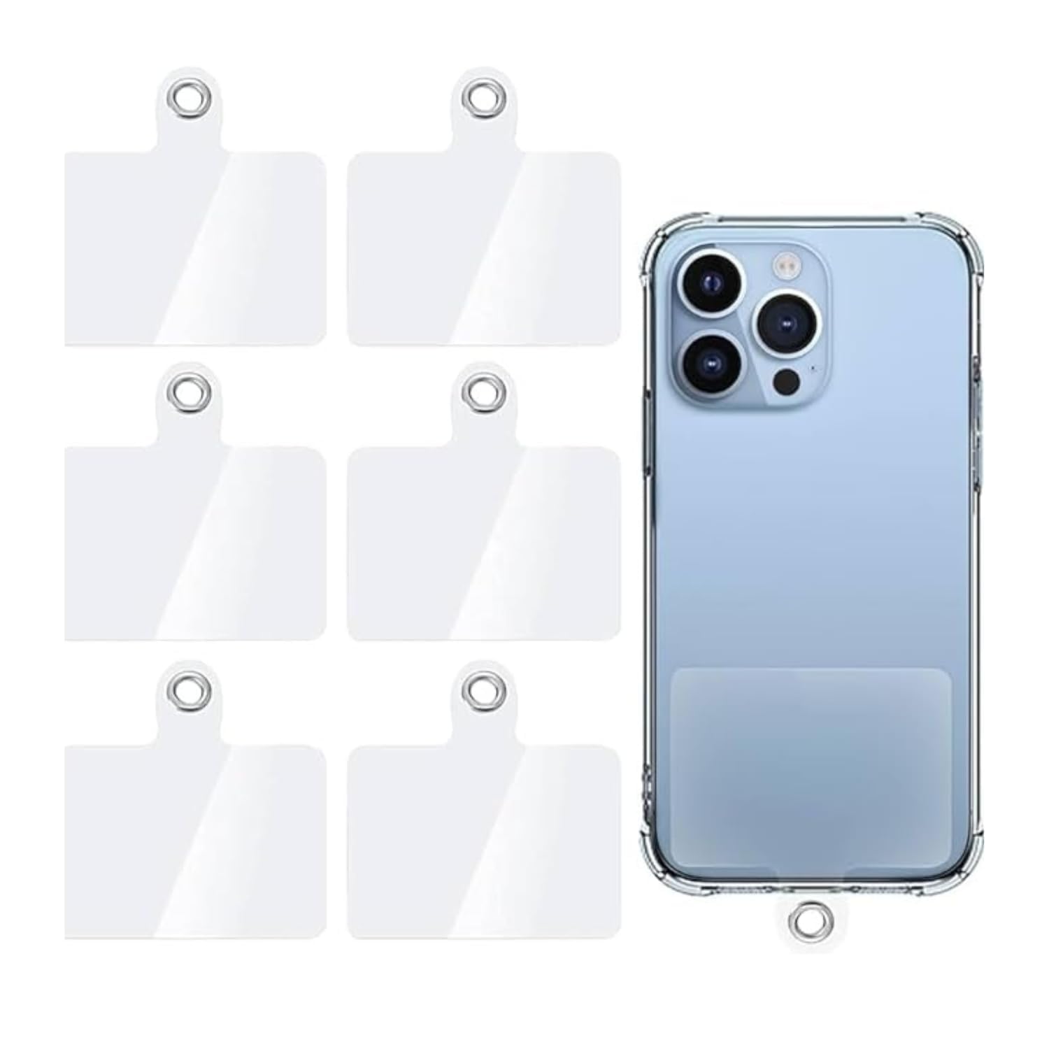 Phone Tether Tab for Smart Phone, Mobile Lanyard Patch, Metal Phone Tether Tabs, Butterfly Metal Phone Lanyard Strap Patch Stainless Steel Patch Anti Theft Repl-image-35