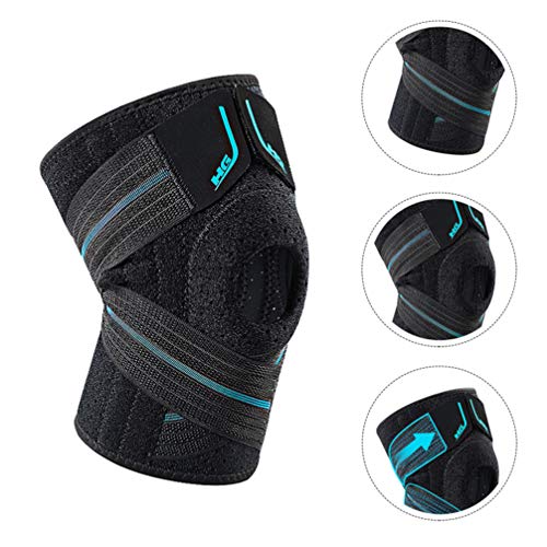 ABOOFAN Knee Brace Suporte Anti- Slip Collision Avoidance Joelho Luva De Compressão Respirável Na Al