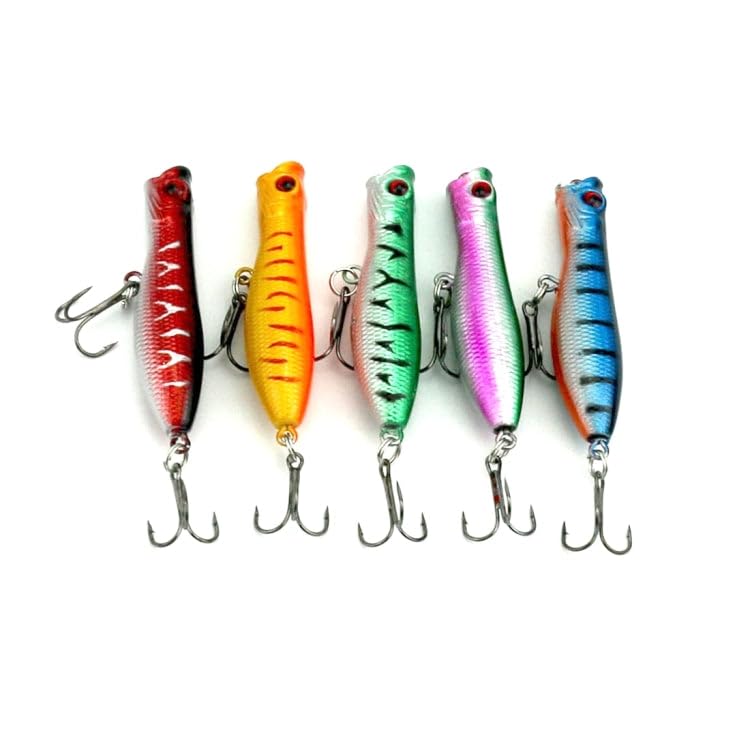 Artificial Fishing Lures Popper Bionic Fishing Bait with Hooks-image-46