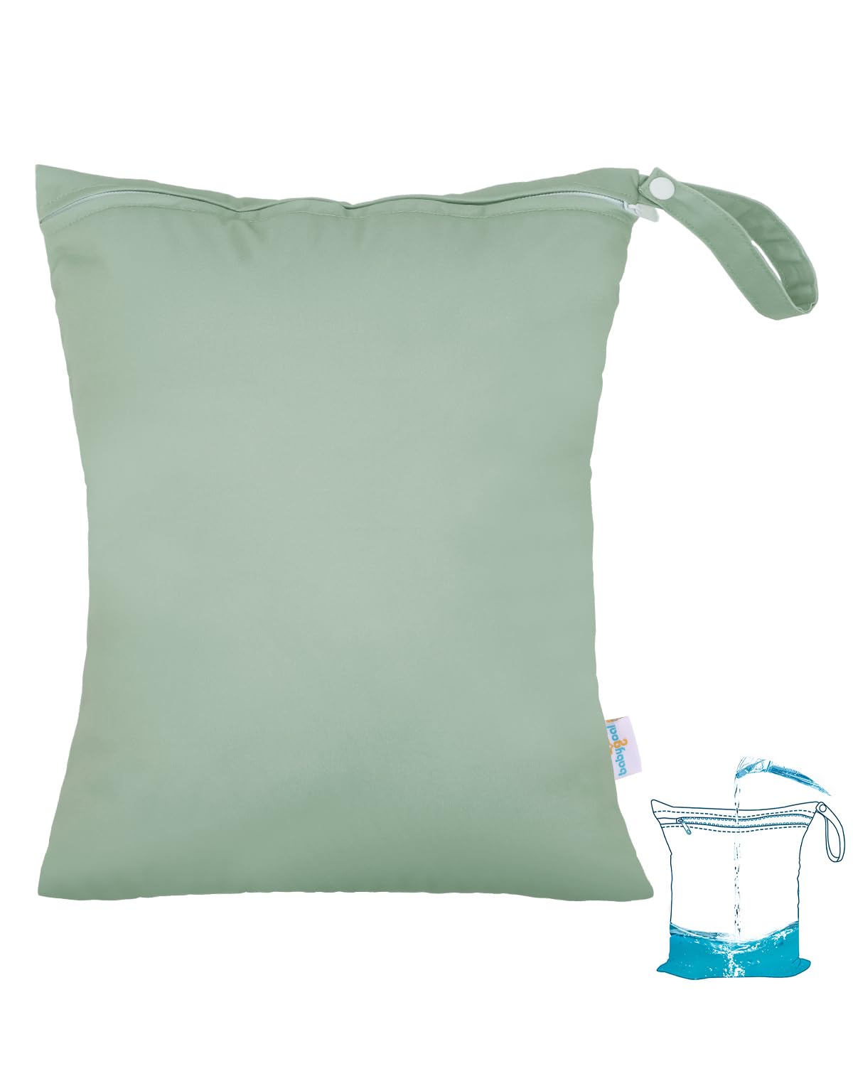 babygoal Wet Bag for Swimsuits, Waterproof Bag for Travel, Food Storage, Stroller, Daycare, Baby Diapers, Yoga, Beach, Pool, Wet Clothes LAU-NKD53-B