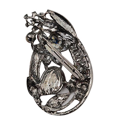 Crystal Brooch Non-Precious Metal