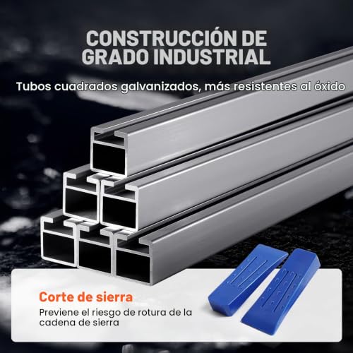 Miniatura 5 de VEVOR Aserradero Móvil Gruminette 355-914 mm Aserradero Portátil de Cadena con Barra Guía de Acero Galvanizado y Espesor de Corte 5,08-300 mm Astilladora de Madera para Constructores Carpintería