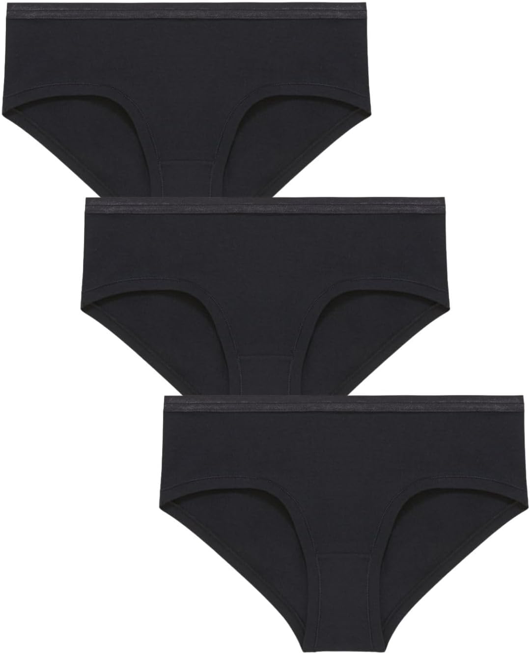 Women's Organic Cotton Mid-Rise Hipster 3-Pack, Extended Sizes; XS-3XL, Natural Knickey Panties, Breathable Underwear for All - Image 4