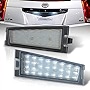 NSLUMO LED License Plate Light Assembly for 2008 2009 2010 Cadillac CTS CTS-V Sedan, OEM Replacement 6000K Xenon White 18-SMD Error Free Led Tag Light