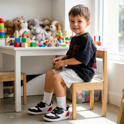 Image of STQ KIDS Toddler Shoes Wide Toe Box First Walk Sneakers for Boys and Girls