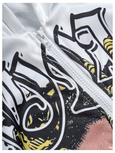 SOLY HUX Men's Graphic Zip Up Hoodie Sweatshirt Letter Print Y2k Vintage Long Sleeve Hooded Jacket Streetwear4