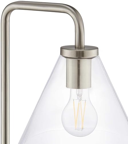 Miniatura 5 de Modway Element Lámpara de pie de cristal transparente y metal en níquel satinado