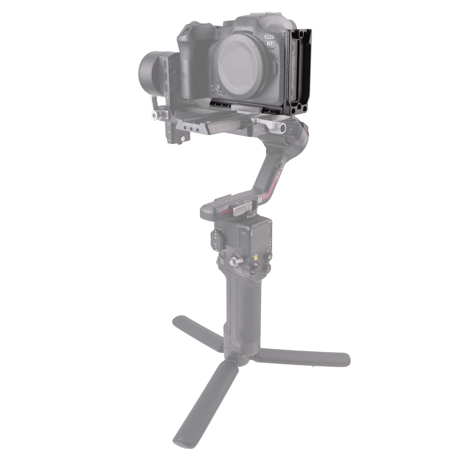 RS4 Monor per fotocamera regolabile Microfono Supporto per luce video per DJI Ronin RS 2 3 4 RSC 2 Gimbal NATO Morsetto Staffa di estensione Braccio