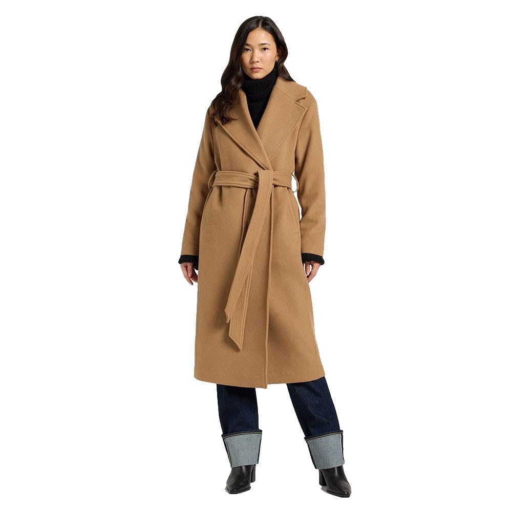 Lee Wool Coat, Dark Camel, S