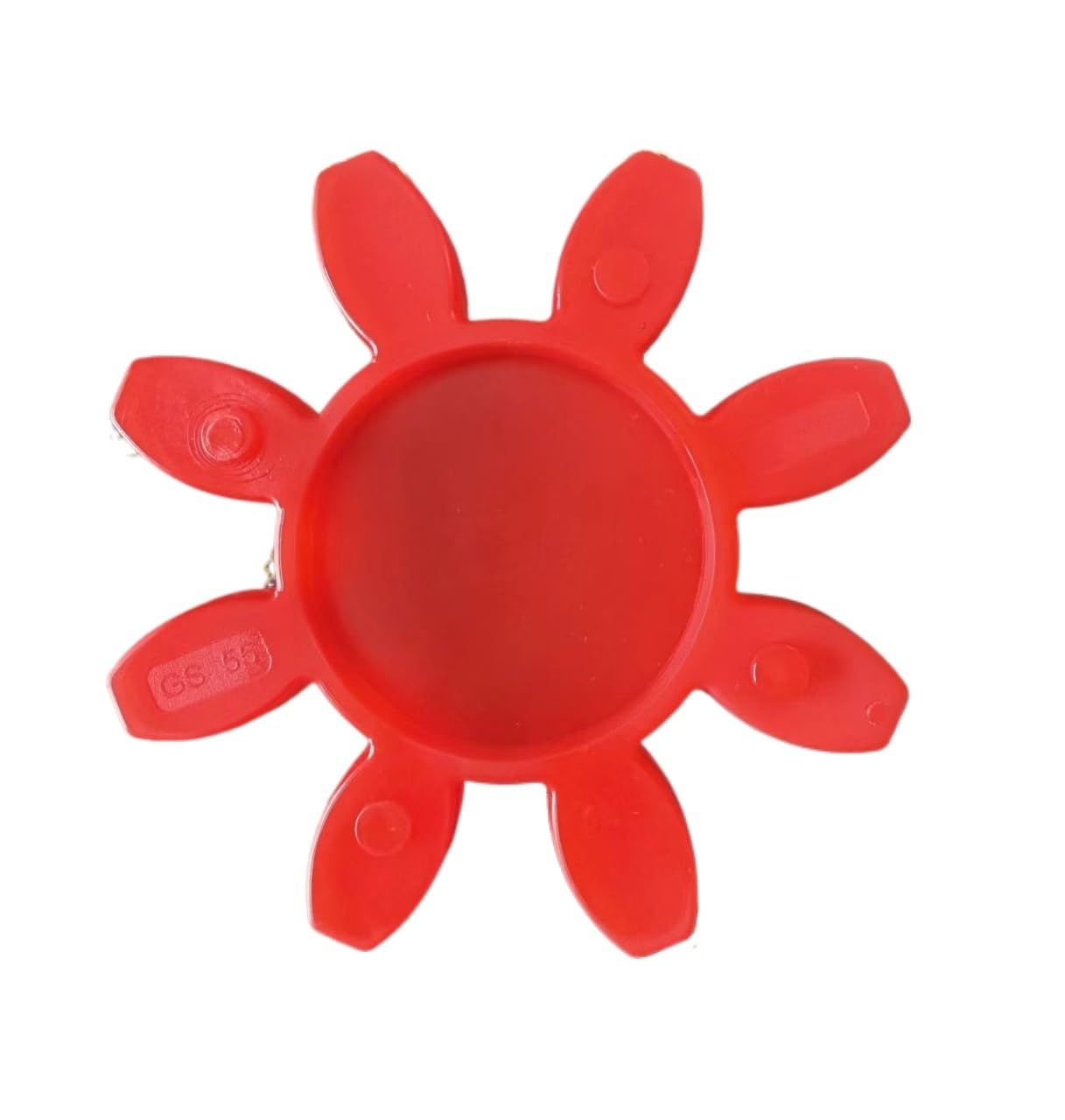Flexible Buffer Pad Shaft Coupling,1PCS Industrial Coupler Red Solid Hexagonal Polyurethane GS10 to GS75 for Vibration Damping and Noise Reduction
