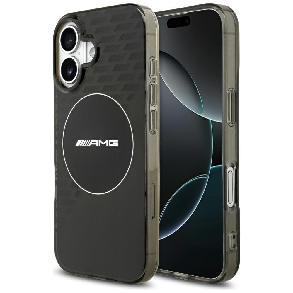 Coque iPhone 17 MagSafe AMG transparente smockée noire rigide - 8