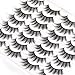 Losha Eyelashes Natural Look Faux Mink Lashes Pack Handmade Fluffy False Eyelashes 14 Pairs Cat Eye Lashes (54)