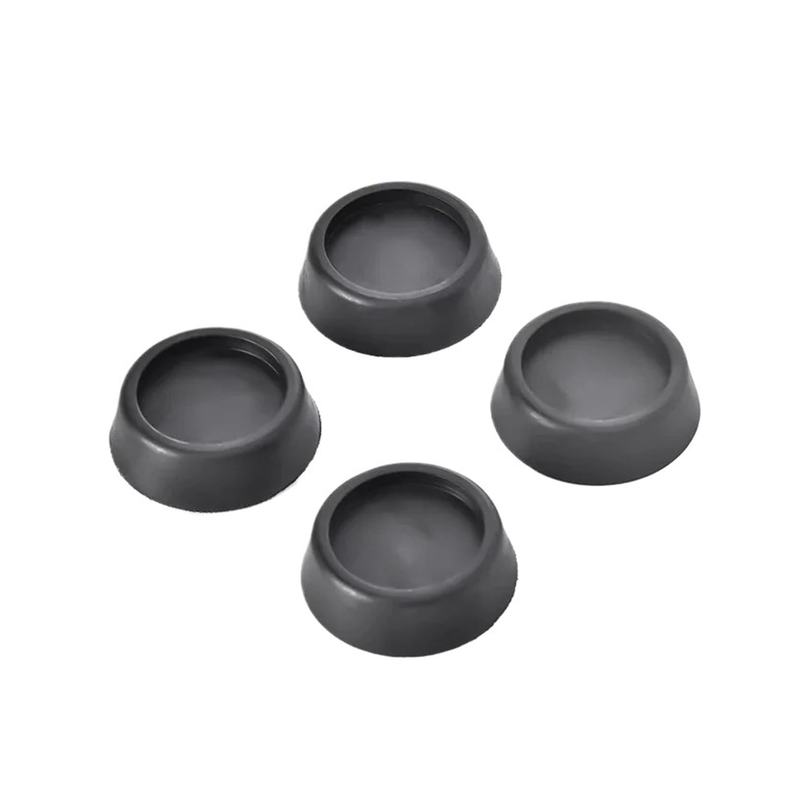 4 Pezzi Cuscinetti Antivibranti For Lavatrice Piedini For Mobili In Gomma Gambe Tappetino Antiscivolo Universale For La Riduzione Del Rumore Tappetini(Black)