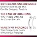 bodyjewellery 3Pcs 16g Surgical Steel Bent Curved Barbell Cartilage Earring Rook Conch Labret Lip Bridge Daith Crystals Piercing - Clear