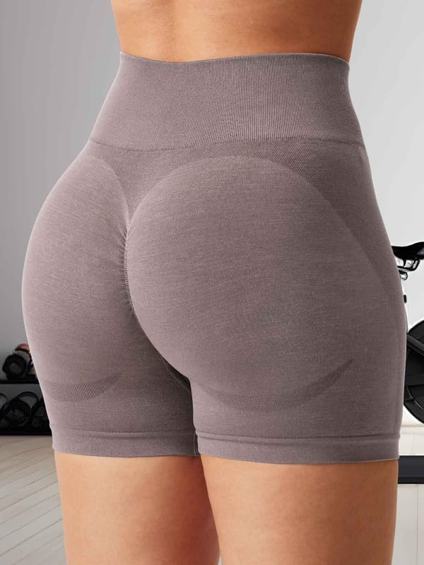 Workout Shorts Womens Gym Impact Shorts Hidden Scrunch Butt Lifting 3.6"/4.5"/6" Biker Shorts High Waist Seamless Shorts