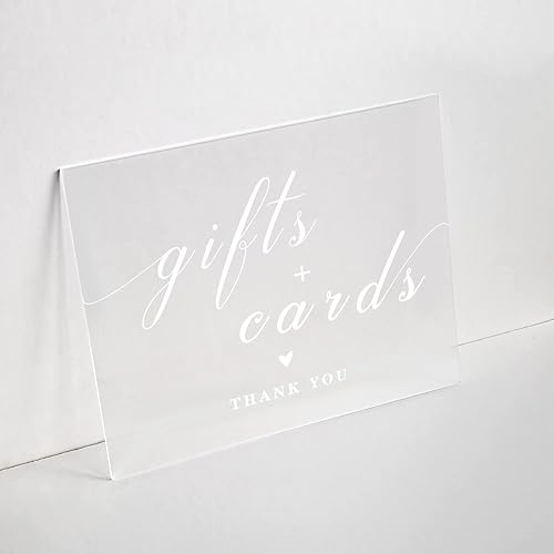 UNIQOOO Paquete de 6 letreros acrílicos esmerilados en blanco para mesa de boda, 11 x 14 pulgadas, hoja acrílica para soporte de números de mesa de