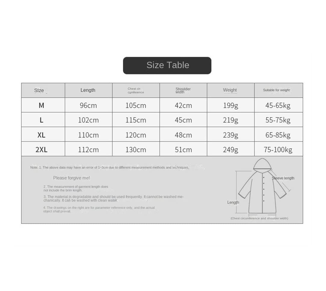 Poncho Impermeable Poncho con Capucha Impermeable Ligero Impermeable Transpirable Cortavientos para Mujer Chubasquero Plegable