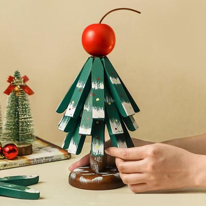 Dessous de verre sapin de Noël bois comme cadeau de table original - 5