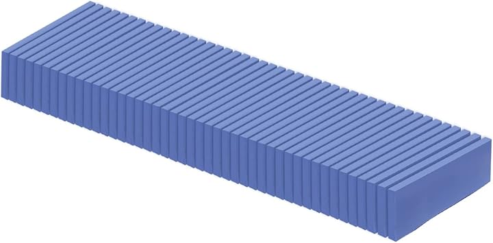 55 Pack 20x67x3.0mm Thermal Conductive Silicone Pads with 6.0 W/m K Thermal Conductivity, Soft Safe Simple to Apply for SSD CPU GPU LED IC Chipset Cooling - Blue