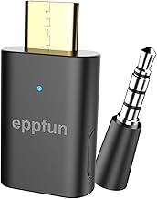 【3rd Generation】eppfun Bluetooth 5.4 LE Audio USB-C Transmitter LC3 APTX Lossless Adaptive Transmitter Audio Adapter for iPhone 1615 Pro MAX/PS5/Switch 2/PC