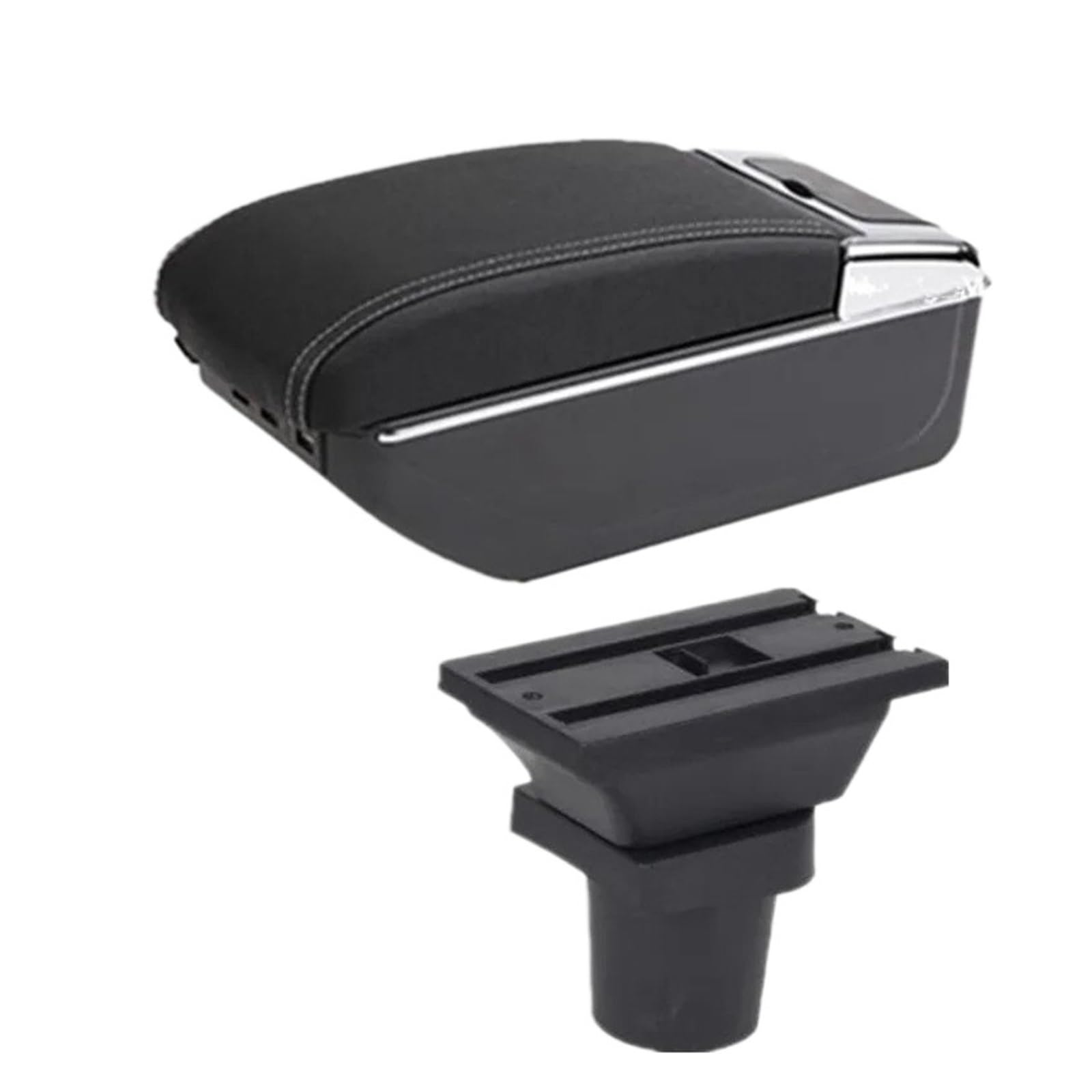 UMDJJU For Toyota For Prius C For Aqua Armrest Storage Box Interior Dedicated Retrofit Parts Car Accessories Car Centre Console Armrest Box(D3 white line 7USB)