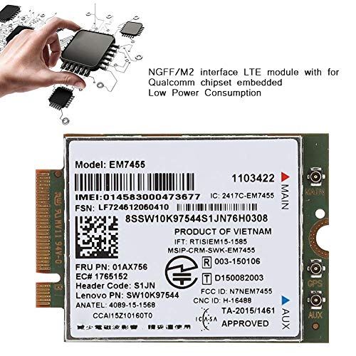 Tarjeta de Red EM7455 para ThinkPad T460/T460p/T460s, Módulo LTE 4G NGFF/M.2 de 300 Mbps para Notebook, Tablet y Ultrabook miniatura 3