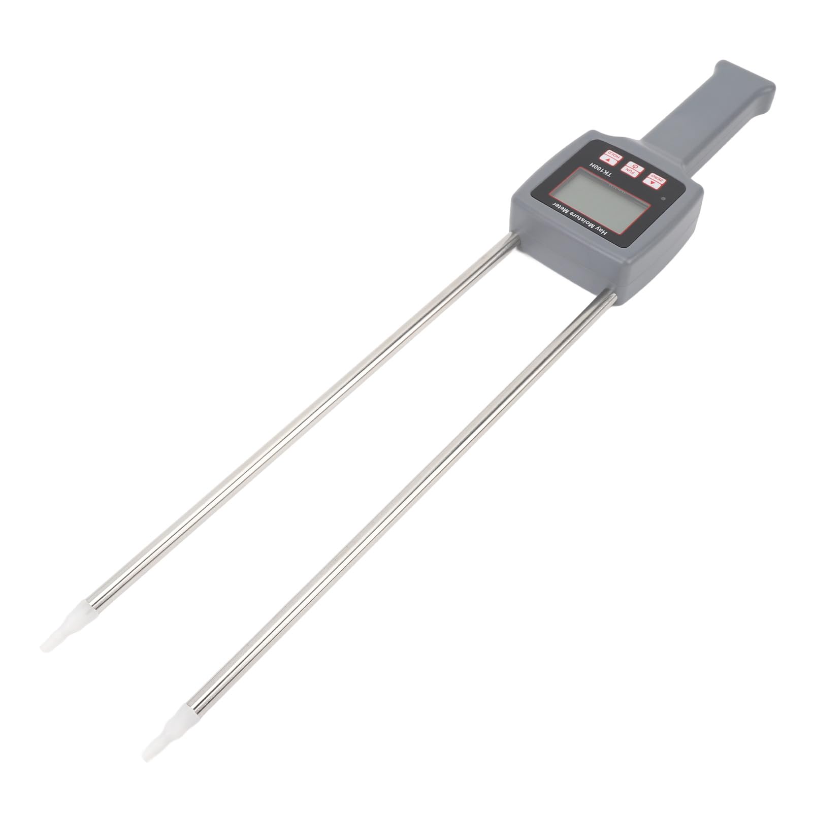 Probador de Humedad de Heno, LCD Digital Portátil con Medidor de Humedad de Grano de Compensación Automática de Temperatura, Probador de de Heno con Sonda para Paja de Cereal de Alfalfa