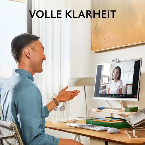 Logitech Brio 100 Full HD-Webcam, 1080p Webcam für Streaming - Bianco – Ansicht 2