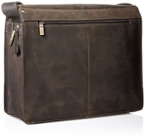 Visconti Harvard X-Large Crossbody Messenger Bag A4 Plus/Distressed Leather, Brown, One Size2