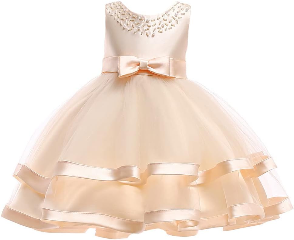 3M-9T Baby Pageant Dress Toddler Girls Tutu Gown Flower Wedding Dresses