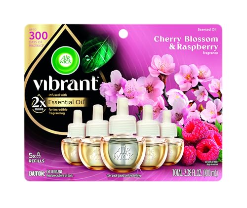AIR WICK Scented Oil Vibrant Refill Cherry Blossom & Raspberry 5 ct. - image 1