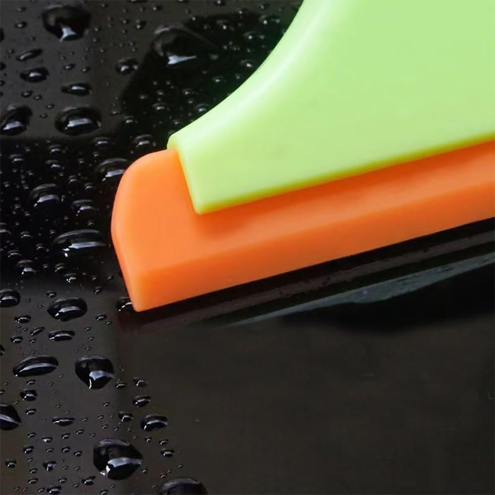 2 Estrattori Per Finestre In Silicone Per Auto, Doccia E Vetri - Set Da 13 Cm E 15 Cm Con Manico In Plastica