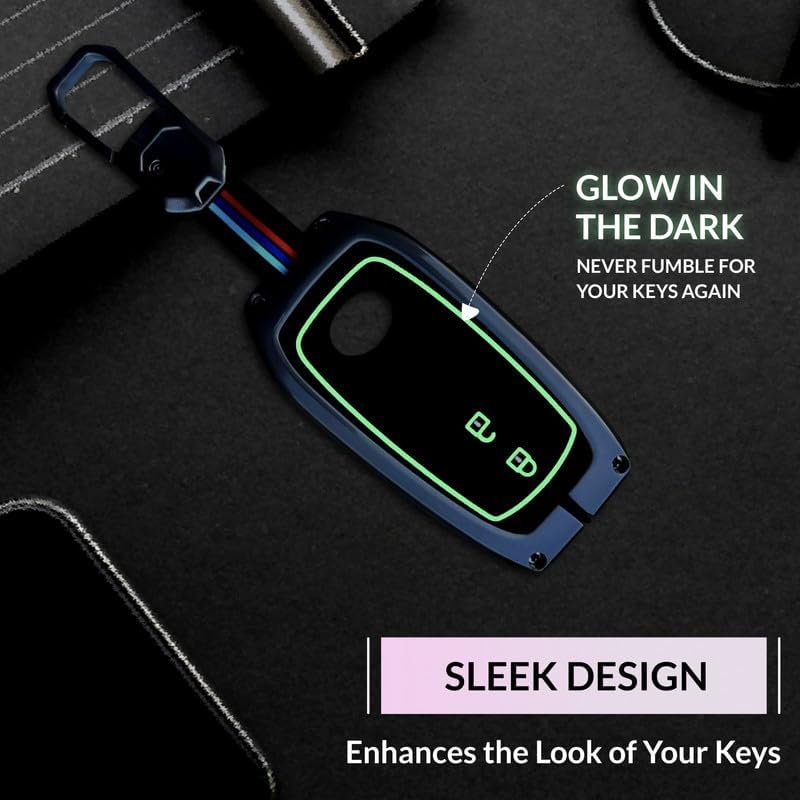 Image of NEODRIFT 'KeyShield' Car Key Cover for Toyota Innova Crysta (Shape 1, 02 Buttons) (Durable, Stylish, and 360 Protection)