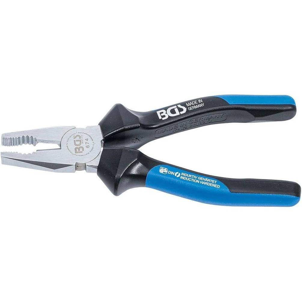 Alicates universales de 180 mm – Faceta y filo – Versátil y preciso, Acero, Pro – D-Work
