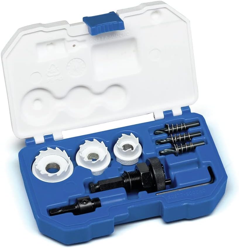 Lenox Tools 30877300CHC Electrician's Carbide Hole Cutter Kit, 12Piece