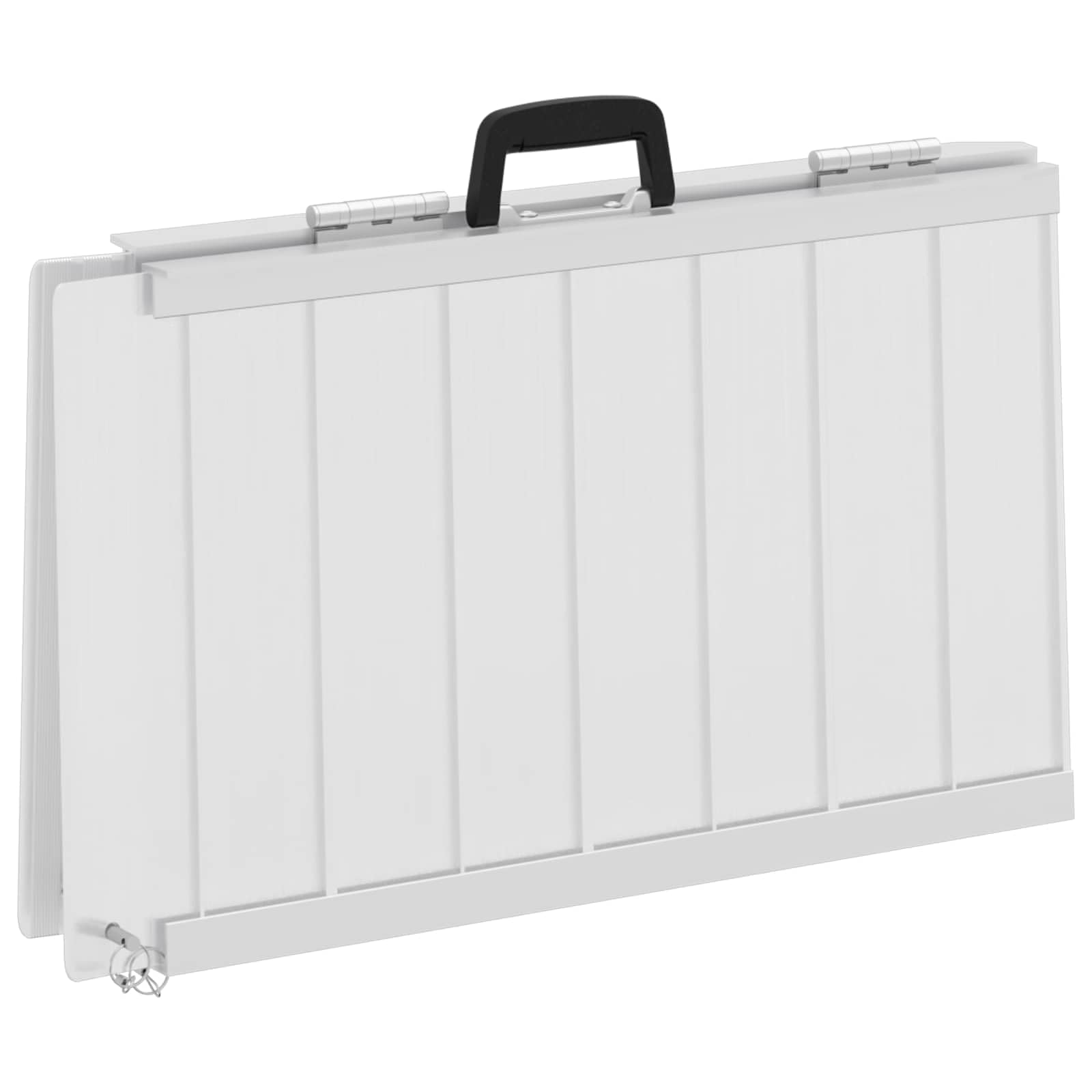 Rampa plegable para silla de ruedas de aluminio 62 x 73 x 5 cm, capacidad de carga de 270 kg, rampa de acceso para sillas de ruedas y ayudas de movilidad, color plateado