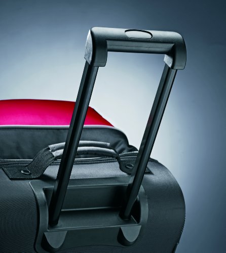 Samsonite Andante Wheeled Rolling Duffel Bag, Black/Red, 28-Inch