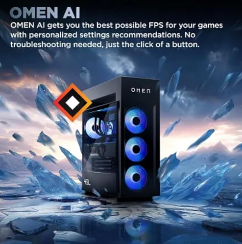 Image of HP OMEN MAX 45L Gaming Desktop PC, AMD Ryzen 9 9900X3D