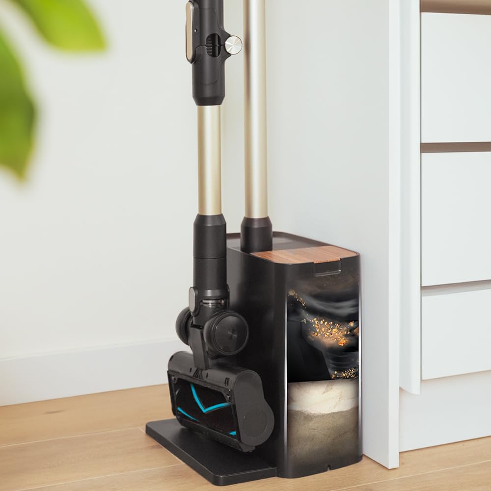 Cecotec Odkurzacz bezprzewodowy Conga Rockstar 5500 Hurricane Station Flex. Bezprzewodowy odkurzacz samoczynnie opróżniająca się podstawa, moc 220 AW, 700 W, żywotność baterii 90 cali, technologia