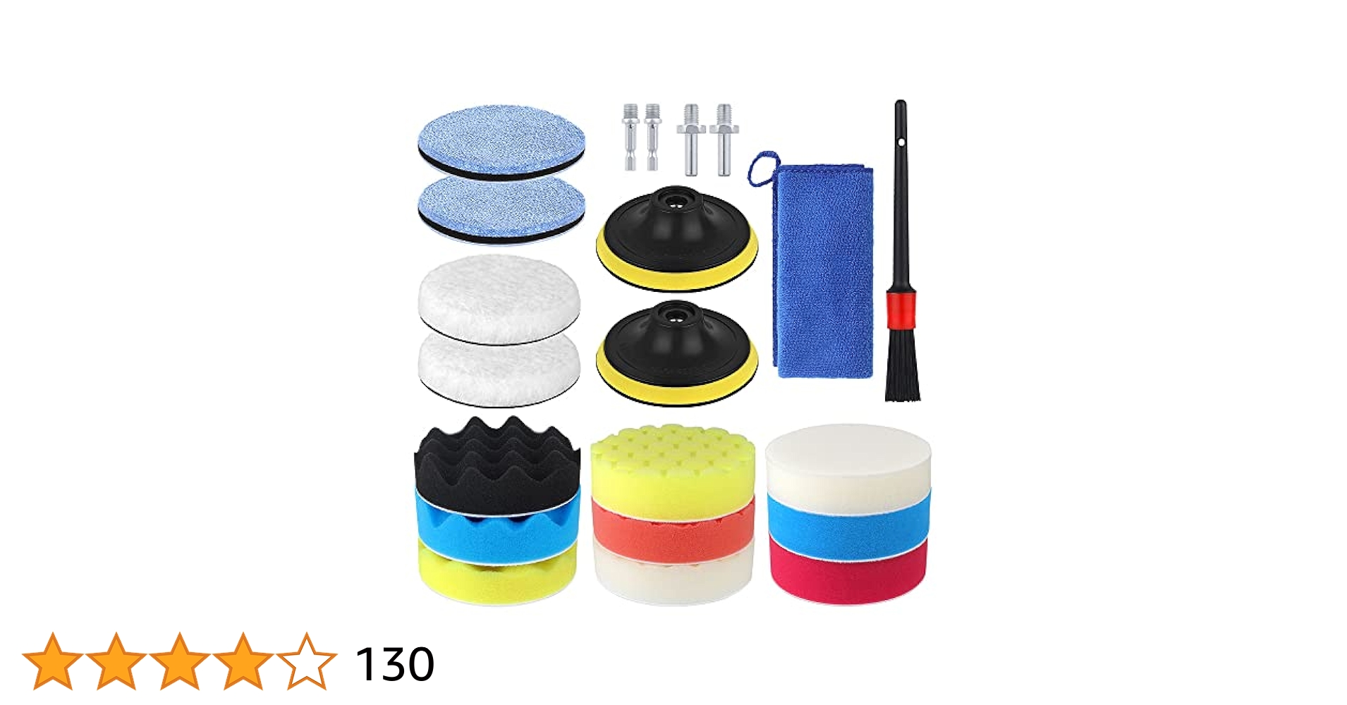 Amazon | TuxFezug ポリッシャー バフ スポンジ 100mm 21点 円柱