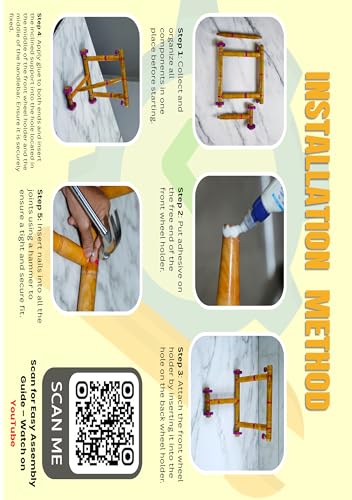 Image of Traditional Wooden Baby Walker for 9-18 Months | Nadavandi Push Walker for Kids | Handmade Push Walker | Baby Push Wagon & Activity for First Steps | Sturdy & Safe for Baby (Multicolor)