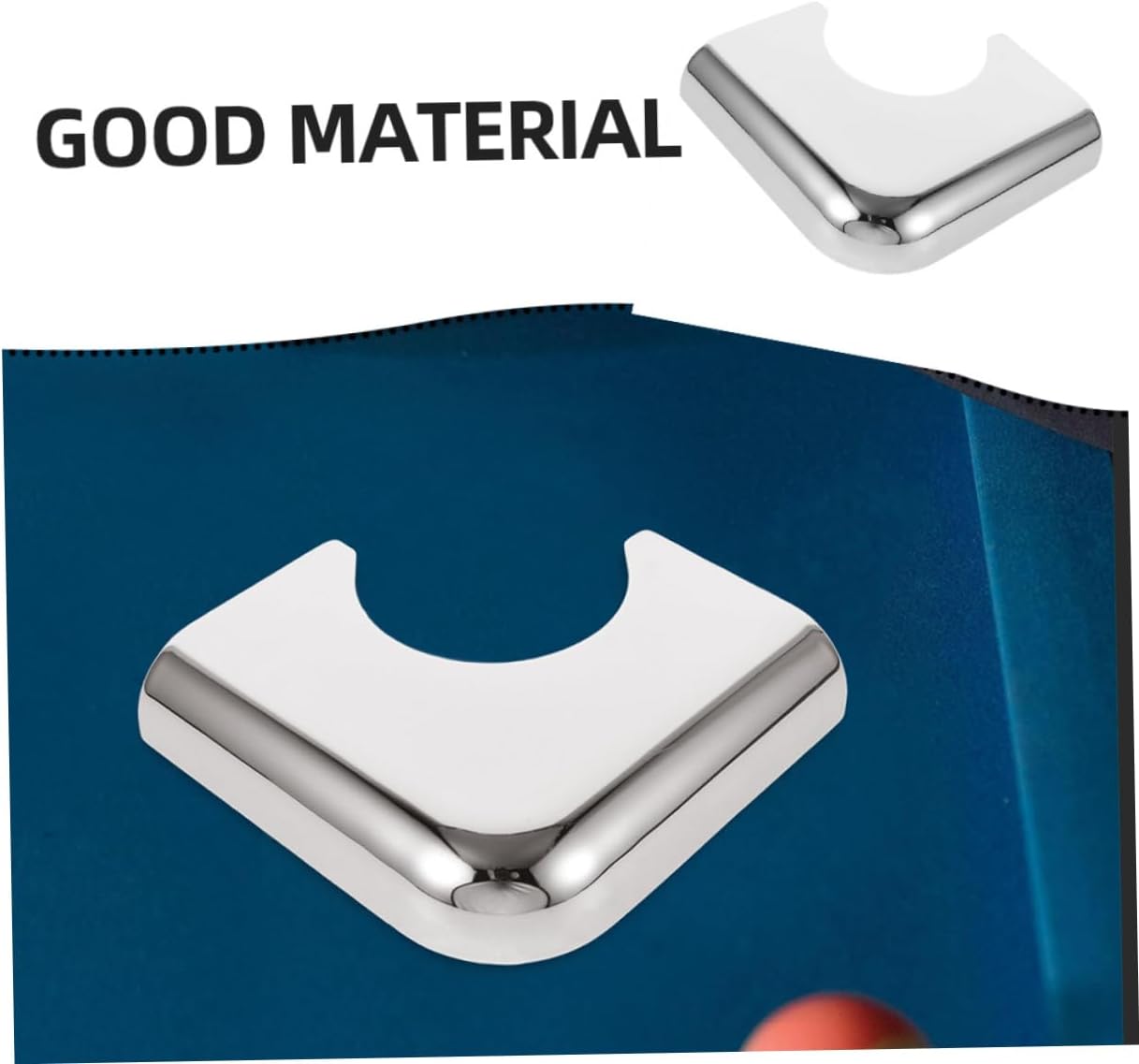 KICHOUSE 2pcs Corner Bumpers for Billiard Table Corner Accessories to Prevent Damage Easy Installation for Pool Table Maintenance