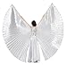 Produktbild Dance Fairy Öffnungs Ägypten Bauchtanz Isis Flügel Karnevals Kostüme Damen, Silber(mit Stöcke/Stäbe)
