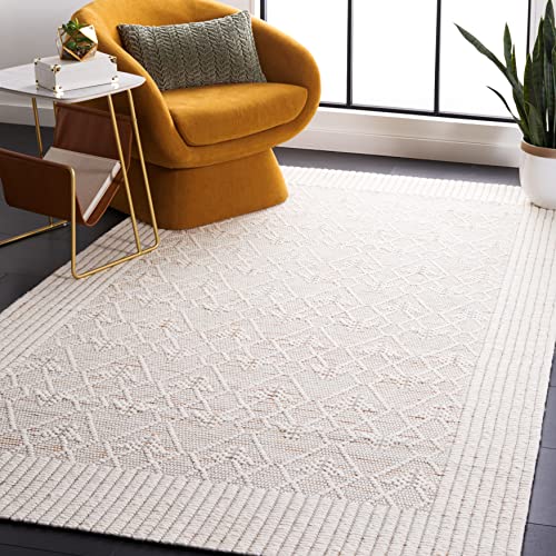 Tapete decorativo SAFAVIEH Marbella 3x5 pies blanco y marrón