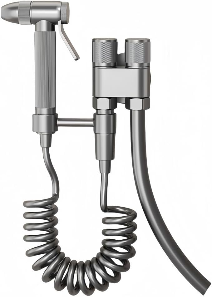 ビデセットトイレ用真鍮高圧ブースタースプレーガン グレー ビデセット