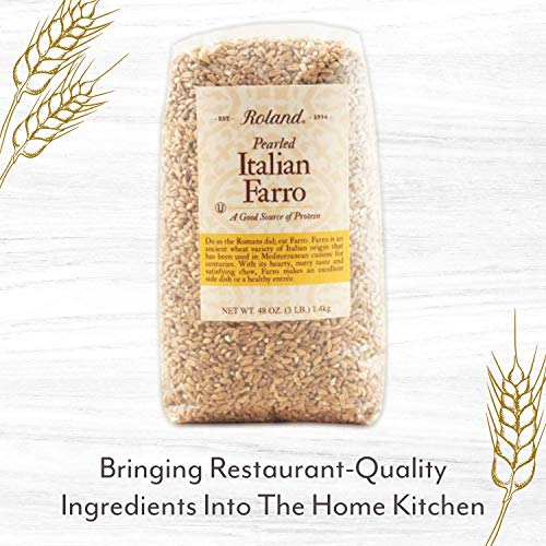 Image of Roland Foods Pearled Italian Farro, Specialty Imported Food, 47.9 Ounce Bag, Pack of 1
