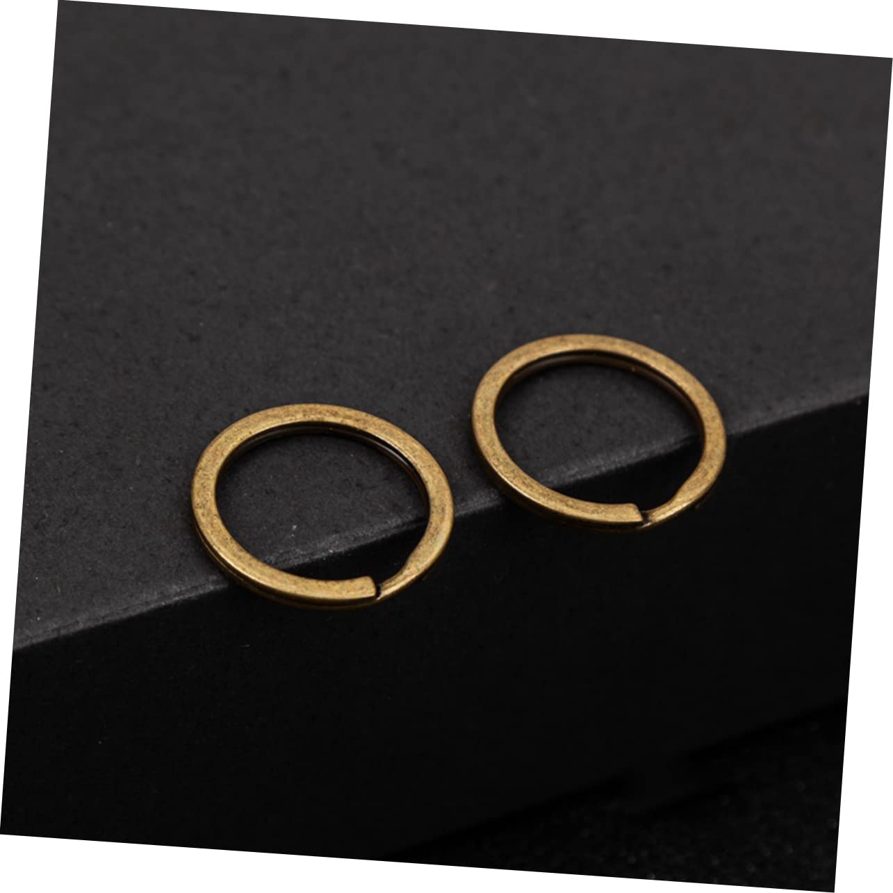 Schlüsselanhänger Ringe aus Kupfer, Retro Schlicht