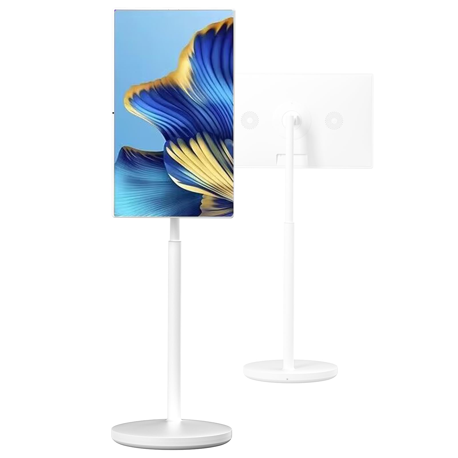 32 cale (81 cm) Przenośny Telewizor z Akumulatorem, Mobilny Telewizor Z 4K Kamerą 8GB + 128GB, Obracany/Przechylany Przenośny Telewizor do Domu, Biura, Szkoły, na Zewnątrz