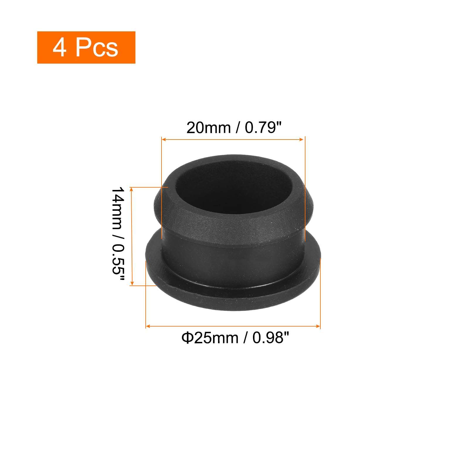 QUARKZMAN Siliconen dop voor hoge temperatuur montagedia 9,5 mm massief