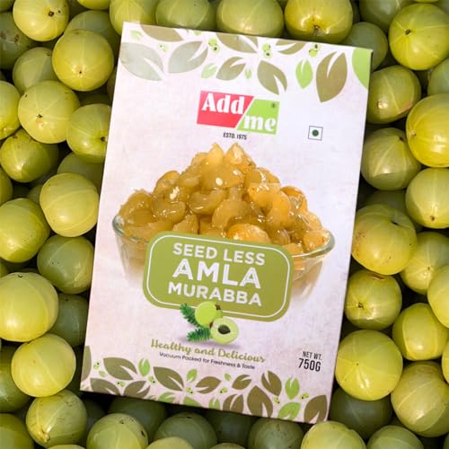 Image of Add me Seedless Dry Amla Murabba 750gm | Sweet & Delicious Amla Ka Murabba Without Sugar Syrup | Immunity Booster Vacuum Pack